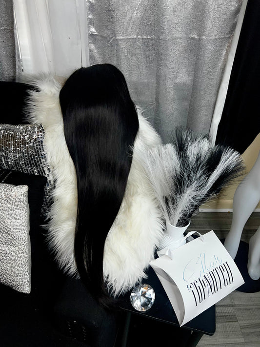 13x4 180% Density 30” Silky Straight Wig - Natural